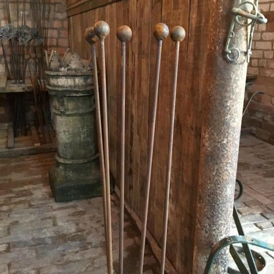 Rustic Iron Fern Ground Stake – Antique Finish Garden Decoration, Stable Plant Support For Outdoor Flowerbeds