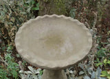 STONE GARDEN FRILL EDGE REPLACEMENT BIRD BATH TOP ONLY