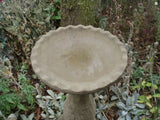 STONE GARDEN FRILL EDGE REPLACEMENT BIRD BATH TOP ONLY