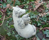 STONE GARDEN CUTE UNICORN PEGASUS FAIRY HORSE ORNAMENT PONY STATUE