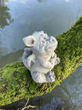STONE GARDEN CUTE BABY THINKING DRAGON ORNAMENT GOTHIC STATUE