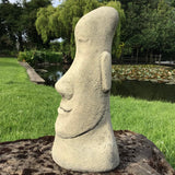 STONE GARDEN EASTER ISLAND HEAD TIKI STATUE MOAI ORNAMENT