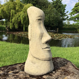 STONE GARDEN EASTER ISLAND HEAD TIKI STATUE MOAI ORNAMENT