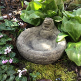 STONE GARDEN FROG FEEDER