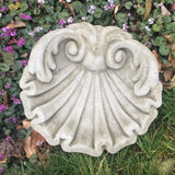 STONE GARDEN BAROQUE BIRD BATH SHELL DISH