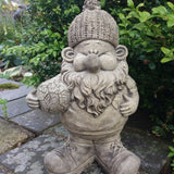 STONE GARDEN FOOTBALLER GNOME 'WILF' STATUE ORNAMENT