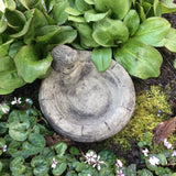 STONE GARDEN FROG FEEDER