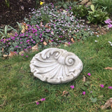 STONE GARDEN BAROQUE BIRD BATH SHELL DISH
