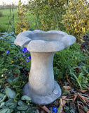 STONE GARDEN MUSHROOM BIRD BATH TOADSTOOL FEEDER