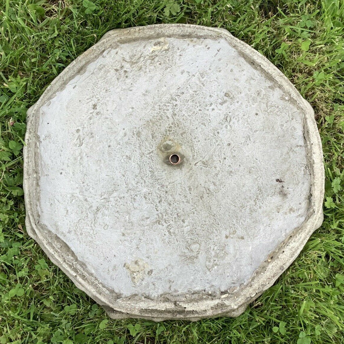 STONE GARDEN OCTAGONAL BIRD BATH TOP ONLY FEEDER Ferney Heyes Garden