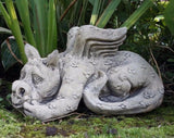 STONE GARDEN CUTE BABY DRAGON ORNAMENT STATUE