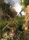 CAST IRON ARMILLARY SUNDIAL WEATHERVANE COMPASS GARDEN ORNAMENT