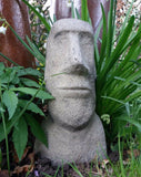 STONE GARDEN MOAI TIKI EASTER ISLAND HEAD STATUE ORNAMENT