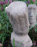 STONE GARDEN MOAI TIKI EASTER ISLAND HEAD STATUE ORNAMENT