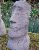 STONE GARDEN SMALL MOAI HEAD ORNAMENT STATUE