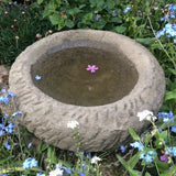 STONE GARDEN OLD STYLE ROCKERY DISH BIRDBATH FEEDER BOWL ORNAMENT