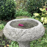 STONE GARDEN RUSTIC BIRD BATH FEEDER