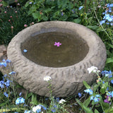 STONE GARDEN OLD STYLE ROCKERY DISH BIRDBATH FEEDER BOWL ORNAMENT