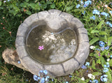 STONE GARDEN PEBBLE BIRDS BIRD BATH DISH FEEDER BOWL DISH ORNAMENT