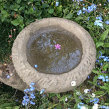 STONE GARDEN OLD STYLE ROCKERY DISH BIRDBATH FEEDER BOWL ORNAMENT