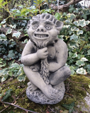 STONE GARDEN BEARDED CHEEKY IMP GOBLIN GREMLIN ORNAMENT