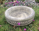 STONE GARDEN LARGE LEAF BIRD BATH TOP ONLY FEEDER BOWL REPLACEMENT DISH