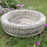 STONE GARDEN LARGE LEAF BIRD BATH TOP ONLY FEEDER BOWL REPLACEMENT DISH