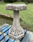 STONE GARDEN LARGE ART DECO BIRD BATH FEEDER ORNAMENT