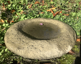 STONE GARDEN LARGE OLD STYLE ROCKERY DISH BIRDBATH FEEDER BOWL ORNAMENT