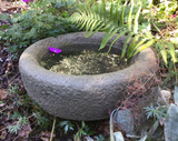 STONE GARDEN OLD STYLE ROCKERY BIRDBATH FEEDER BOWL ORNAMENT