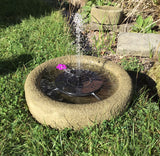 STONE GARDEN OLD STYLE ROCKERY BIRDBATH FEEDER BOWL ORNAMENT
