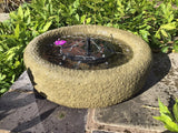STONE GARDEN OLD STYLE ROCKERY BIRDBATH FEEDER BOWL ORNAMENT