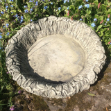 STONE GARDEN LARGE LEAF BIRD BATH TOP ONLY FEEDER REPLACEMENT ORNAMENT