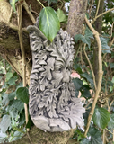 STONE GARDEN WOODLAND GREEN MAN LEAF FACE WALL PLAQUE