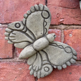 STONE GARDEN SET OF 3 SMALL BUTTERFLY WALL PLAQUES