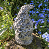 STONE GARDEN SMALL FLORAL FAIRY HOUSE COTTAGE ORNAMENT