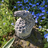 STONE GARDEN SMALL FLORAL FAIRY HOUSE COTTAGE ORNAMENT