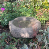 STONE GARDEN OLD STYLE HEXAGONAL ROCKERY DISH BIRDBATH FEEDER BOWL ORNAMENT