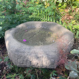 STONE GARDEN OLD STYLE HEXAGONAL ROCKERY DISH BIRDBATH FEEDER BOWL ORNAMENT