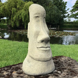 STONE GARDEN EASTER ISLAND HEAD TIKI STATUE MOAI ORNAMENT