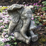 STONE GARDEN LUCKY CRYING ELEPHANT ORNAMENT STATUE