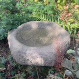 STONE GARDEN OLD STYLE HEXAGONAL ROCKERY DISH BIRDBATH FEEDER BOWL ORNAMENT