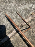 COPPER EFFECT METAL DRAGONFLY BELL FLOWER STAKE GARDEN SUPPORT / DECORATION