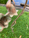 METAL SNOWDROP BELLS BIRD GARDEN STAKE DECORATION