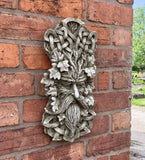 STONE GARDEN LARGE CELTIC GREEN MAN LEAF FACE WALL PLAQUE