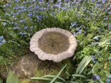 STONE GARDEN FLUTED BIRD BATH TOP ONLY FEEDER BOWL REPLACEMENT DISH ORNAMENT