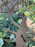 SMALL METAL SOLAR LIGHT FAIRY GARDEN STAKE