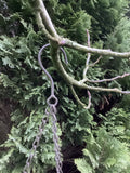HANGING METAL TRIPLE LEAF BIRD FEEDER