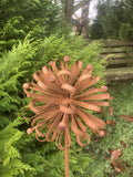 Metal Dahlia flower Garden Stake ornament / Decoration