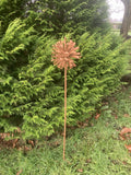 Metal Dahlia flower Garden Stake ornament / Decoration